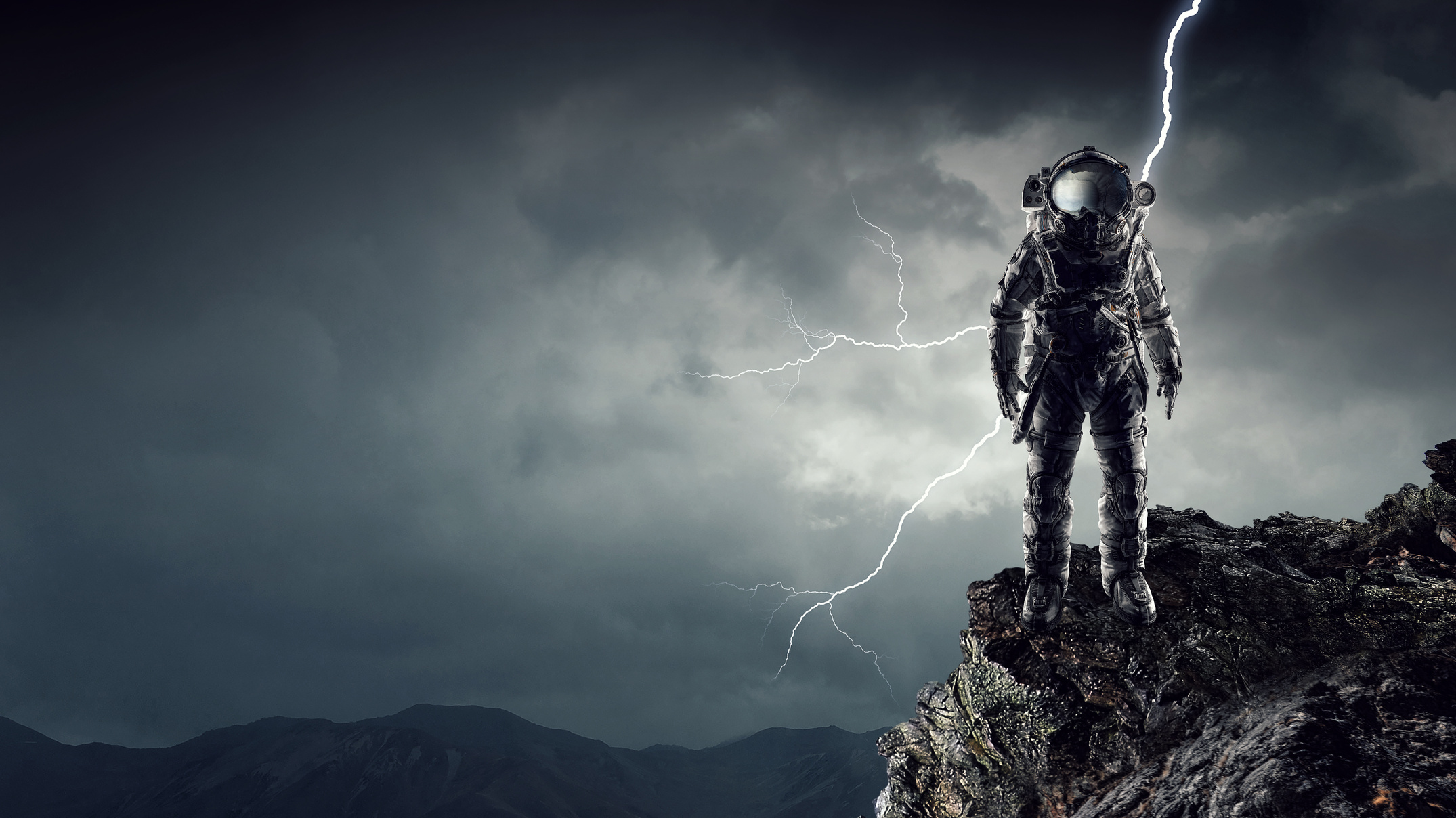 Astronaut in space suit