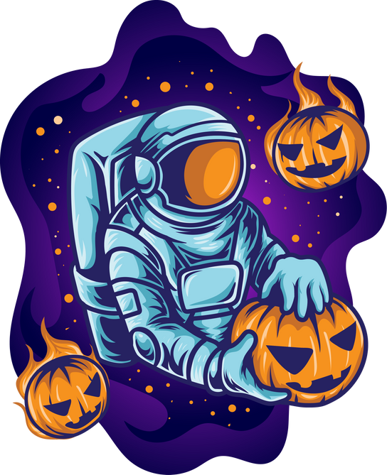 Astronaut Celebrate Halloween