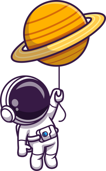 astronaut with planet