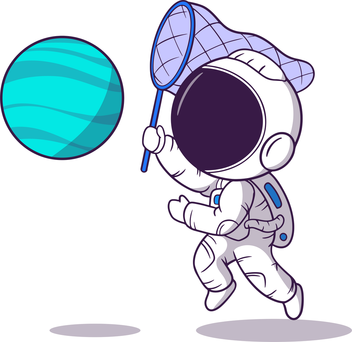 astronaut character playing
