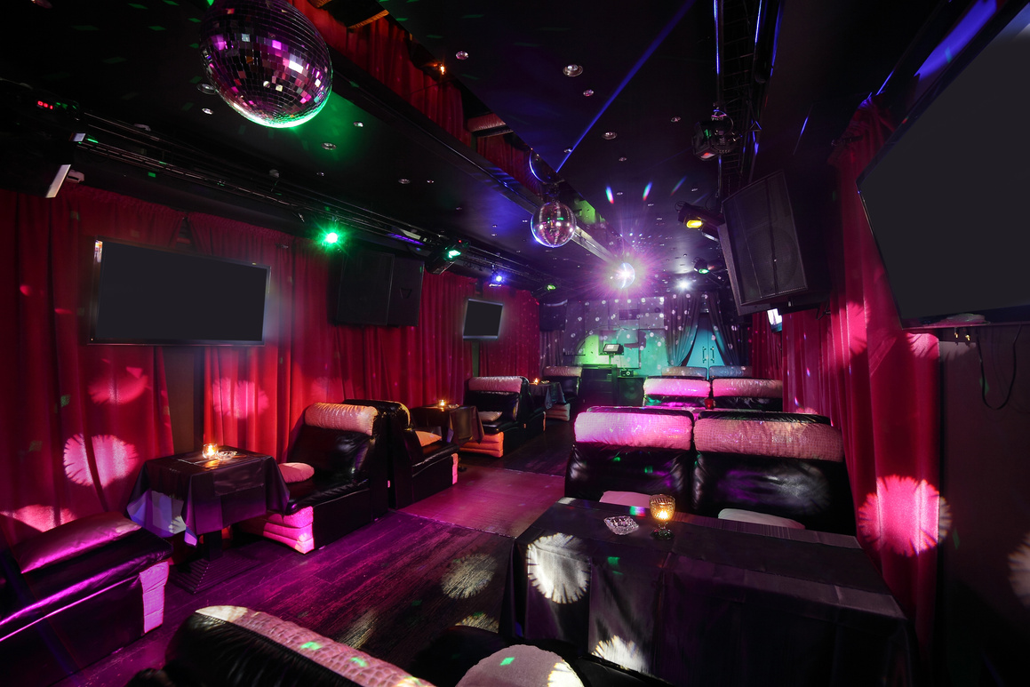 beautiful european night club interior